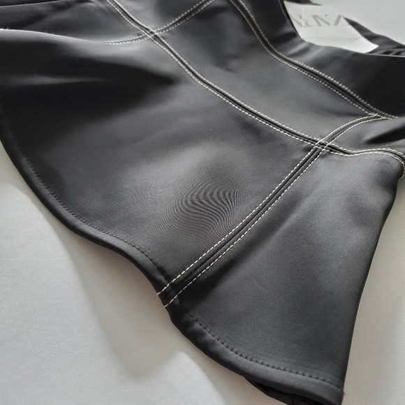 ZARA| LIMITED EDITION TOPSTITCHED TOP - Picture 5 of 8